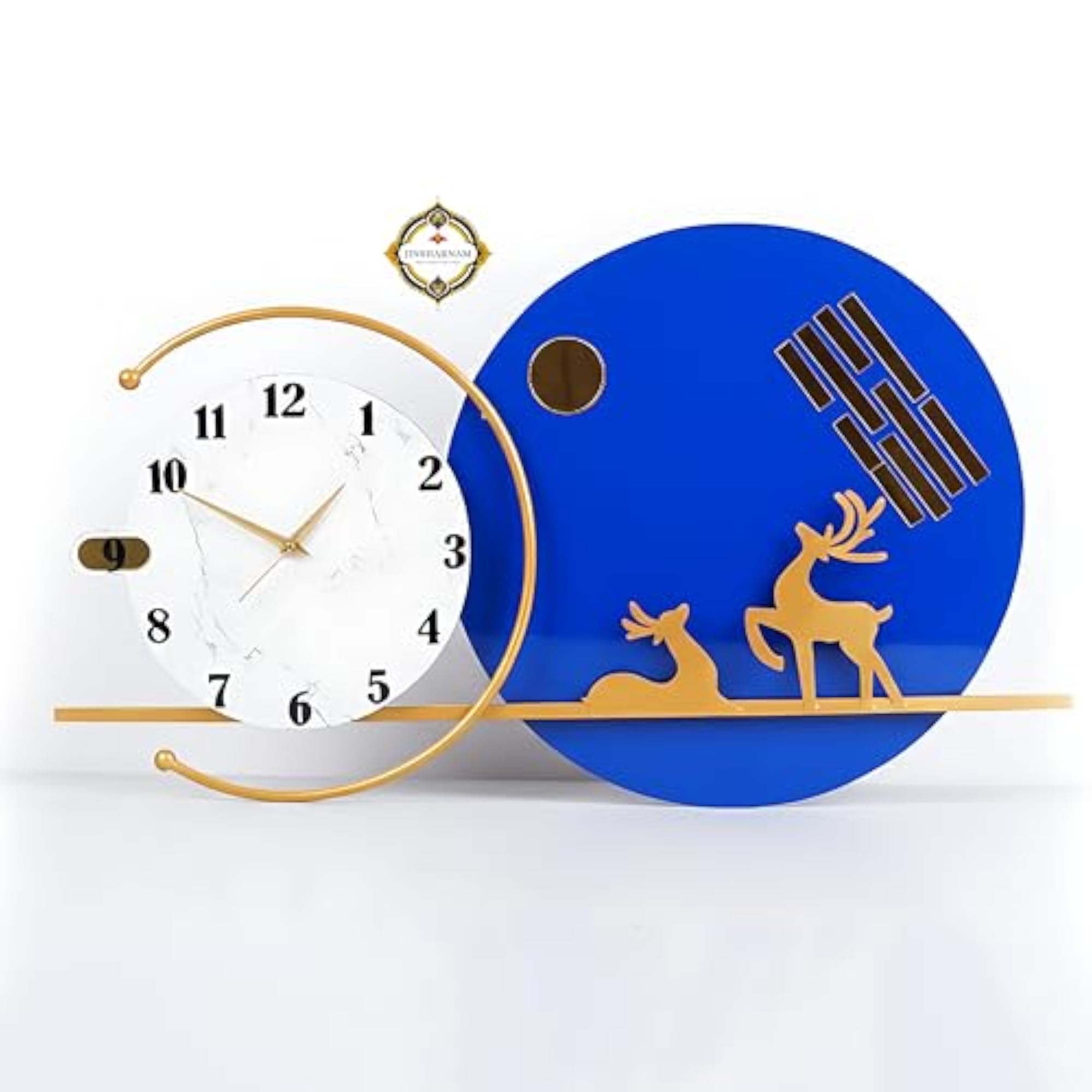Designer Metal Wall Clock for Living Room, Bedroom