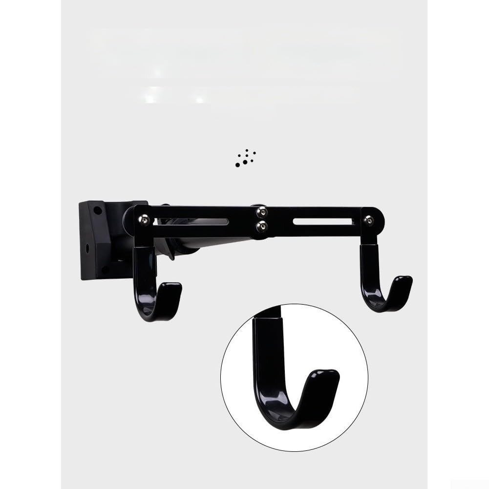 Gancio Bici Muro Lega Robusta Capacità 20kg Nero