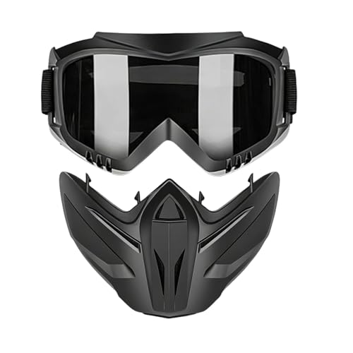 Générique Anti Fog Face Covering, Windproof Shield With Detachable Goggles | Windproof Shield With Detachable Goggles | 2 In 1 Adjustable Full Face Cover For...