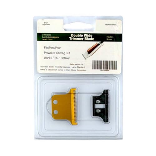 TB-PRO Detailer Trimmer Blade | Professional Adjustable | T-Wide | Sharp Replacement Blade | for Wahl 2215-8101 Gold with Black