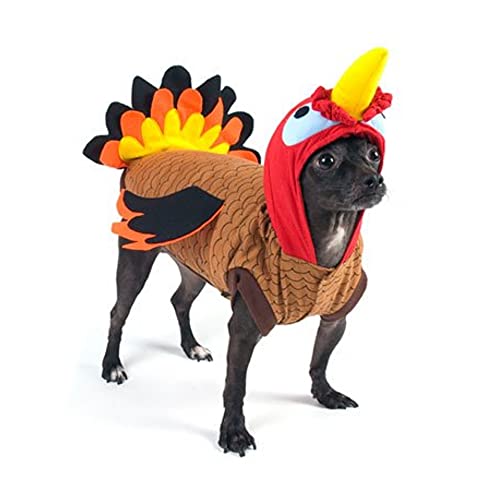 Puppe Love Turkey Deluxe Thanksgiving/Halloween Costume for Dogs Size 6 (16' l x 20.5' - 23.25' g)
