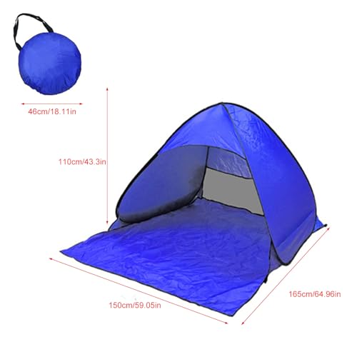 Tente de camping à ouverture rapide pour 2-3 personnes avec sac