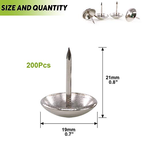 Keadic - Set di chiodi per tappezzeria in stile