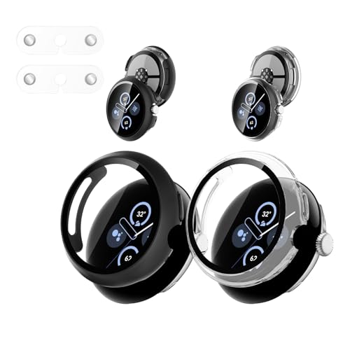 For Google Pixel Watch 4 45mm p P[X Jo[ KONXISA Google Pixel Watch 4 45mm Jo[+tB ̌^iPCP[X+KXtBj [d\ [d⏕t ߗ C菝h~ 