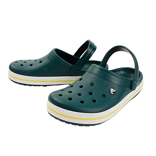 Image of crocs Unisex Crocband Green Clogs - M4W6(11016-3S0)