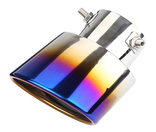 トヨタ ライズ RAIZE に適用テールスロート ステンレス鋼 マフラーカッター テールスロート 車の排気 排気管 装飾アクセサリー 外装パーツ簡単取付(青)