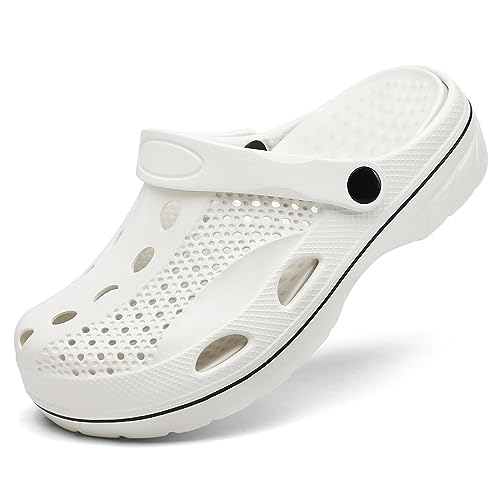 Image of VZQ Women and Men Arch Support Clogs Slip-on Garden Shoes Outdoor Beach Slippers Sandals with Plantar Fasciitis Feet Cushion Insoles