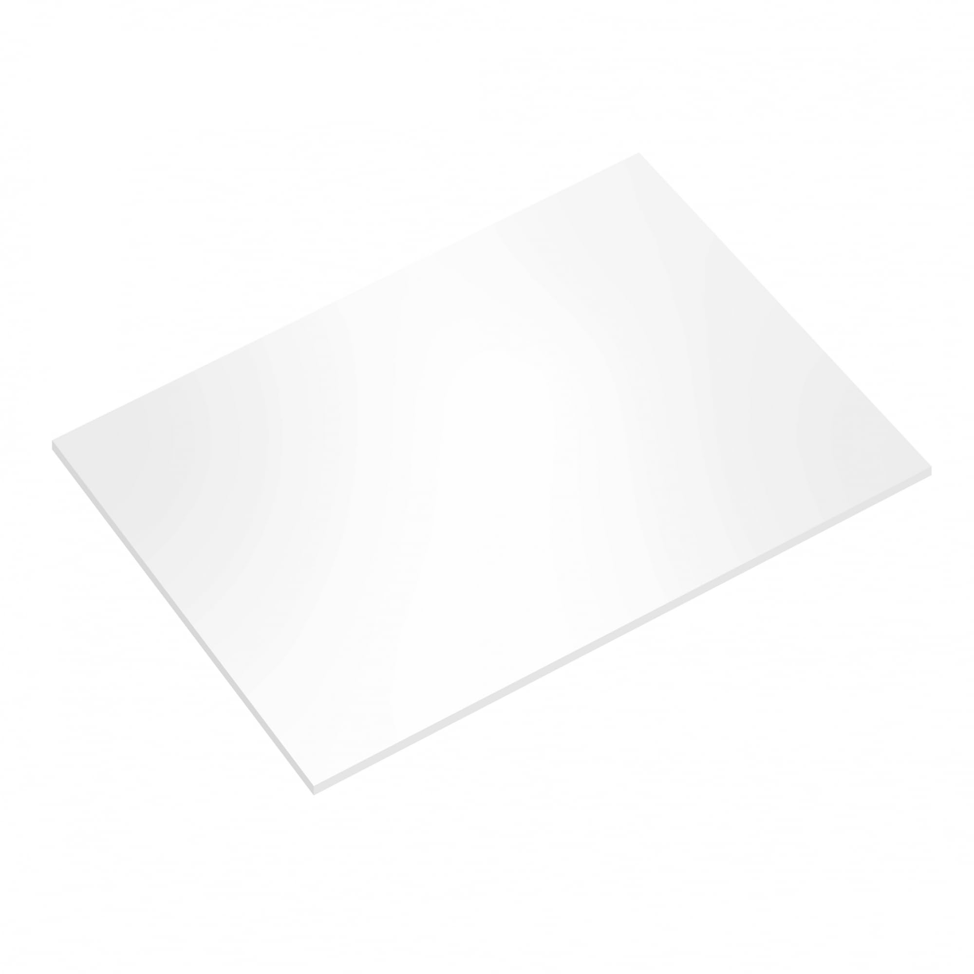 Simply Making Oblong Rectangle Masonite White or Black Cake Board, Gloss and Matt Masonite Board (White Gloss, 12" x 9")