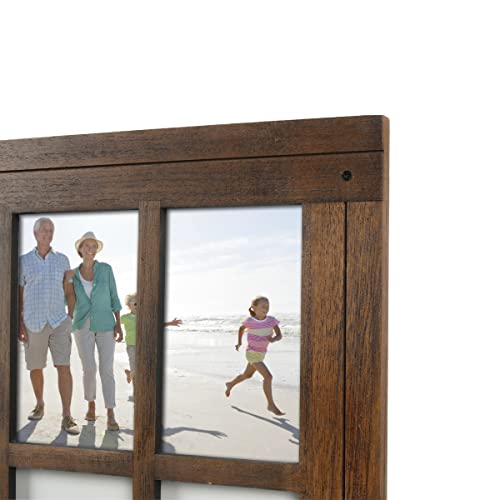 Prinz-Homestead-Distressed-Walnut-Wood-9-Opening-Collage-Picture-Frame-for-4-x-6-Photos-Wall-Hanging-Horizontal-or-Vertical-Display Prinz Homestead Distressed Walnut Wood 9 Opening Collage Picture Frame for 4 x 6 Photos Wall Hanging Horizontal or Vertical Display