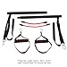 XHTLLO Pilates Bars Kit with Resistance Bands, Multi Purpose Yoga Pilates Bars, Adjustable Home Gym Pilates Resistance Bars Kit, Yoga Pull Bars Kit (Conventional Tube 2 Tube)