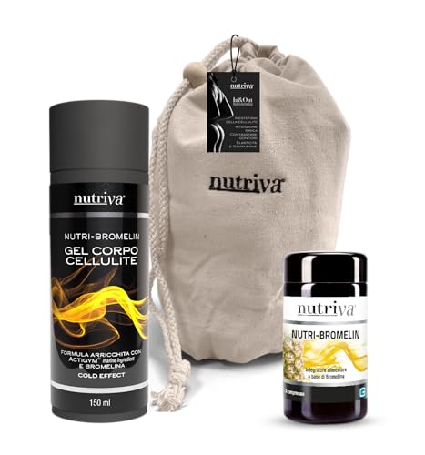 Nutriva In & Out 1 Gel Cellulite + 1 Nutri Bromelin 30 Compresse