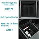 MIEBA 2 Pack Zubehör für Tesla Model 3 Highland 2024 2025 Model Y Juniper Mittelkonsole Organizer-Ablage, für Tesla Model 3 Highland 2024 2025 Model Y Juniper Aufbewahrungsbox, innen beflockt