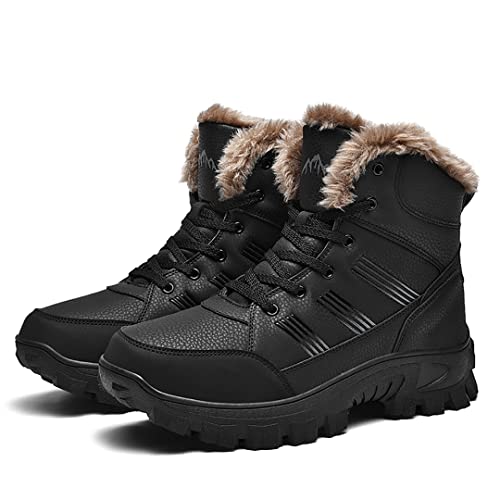 Men's Snow Boots Outdoor Hiking Boots Waterproof Fluff Snow Sports Boots2