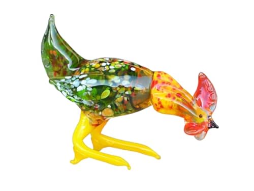 Glass Chicken Rooster New Year Gift Animal Collectible Figurine Rooster Hen Cock In Glass Gift Child Girl Gift Chinese New Year Gift #TOP11