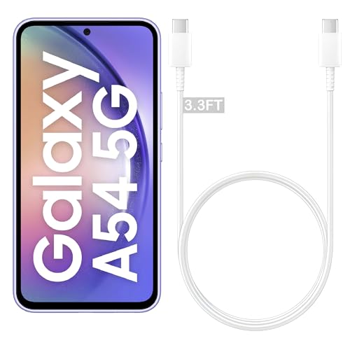 Image of 25W Type C To C Charging Cable Data Cable 5A,3.3Ft Compatible With Samsung A16 /A06 /F06 /A54 5G Cellular Phone,USB-C 1M For Galaxy S23,Series Power Data Sync Pd Charge Cord Support 45W-White