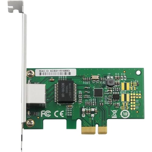 Adaptador de Red PCIe x1 Ethernet Gigabit, Tarjeta NIC de Escritorio de un Puerto con Controlador RTL8111H miniatura 1