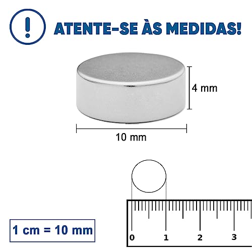 imas De Neodímio 10mm X 4mm, 10 Peças - imã super forte