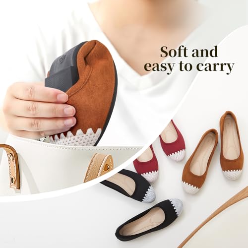 Image of Women's Ballet Flats Shoes Comfortable PU Leather Dress Slip on Shoes Teacher Business Casual