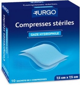 Alvita - Compresse Stérile De Gaze 10 Cm X 10 Cm - Boîte De 50 Sachets De 2 Compresses