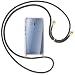 Produktbild mtb more energy® Handykette kompatibel mit HTC U11 (5.5'') - dunkelgrau/Gold - Smartphone Hülle zum Umhängen - Anti Shock Full TPU Case