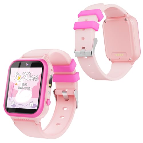 Image of Kikapabi Kids Toy Smart Watch, Suitable for 3+ Boys and Girls,Birthday Christmas New Year Gifts for 3+ Years Old Girls Boys.(Pink)