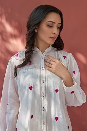 Women's Rayon Kurta & Palazzo Ebroidered Long Kurta |Button-Down Ethnic Kurti for Casual & Festive Wear