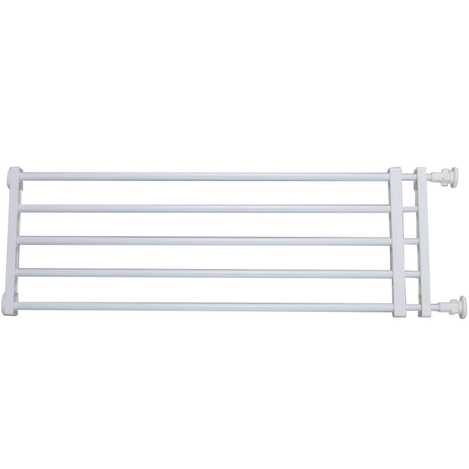 BIUDECO Puerta de Seguridad Fácil Instalación y Móvil Material Abs y Metal para Bebés y en Color Blanco para Bebés y Adecuado para Escaleras y del Hogar