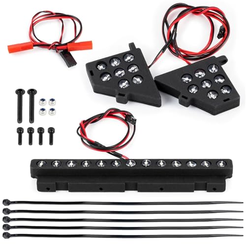 Luces Vehículo RC Losi 5IVE-T 2.0 Faros Delanteros y Traseros Escala 一分之五