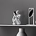 Winshall Home Decor Reading Women Figurine Thinker Statue, Aesthetic Sculpture Room Decor Modern Abstract Decoration on Shelf Table Desk for Living Room Office Bedroom(A)