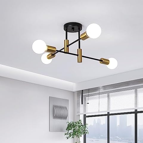 JIINOO Modern Sputnik 4-Light Chandelier Cover
