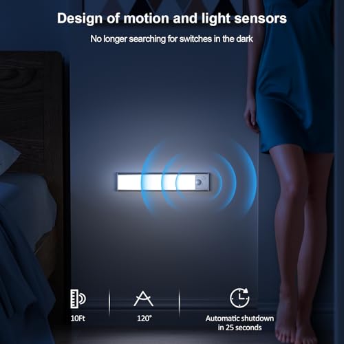 Under Cupboard Kitchen Lights LED - Cabinet Light Motion Sensor Indoor Rechargeable Strip Wardrobe Lighting Battery Operated Magnetic Stick on Wireless USB Powered for Shelf Stairs Counter Closet - Cosy Home Interiors Under Cupboard Kitchen Lights LED - Cabinet Light Motion Sensor Indoor Rechargeable Strip Wardrobe Lighting Battery Operated Magnetic Stick on Wireless USB Powered for Shelf Stairs Counter Closet - Image 3