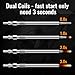 Ensun Diesel Glow Plugs - Dual Coils Fast Start - Compatible with 6.7L V8 Diesel 2011 F-250 F-350 F-450 F-550 Super Duty Pack of 8