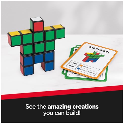 Image of Rubik's Cube, Cube It, 2-Player 3D Puzzle Sequence Board Game Stress Relief Fidget Toy Activity Cube Travel Teen Gift Idea, for Adults & Kids Ages 7+