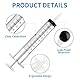 20 Stück Spritzen 10ml Kunststoff Spritze,Einzeln Verpackt,Langlebige Kolostrum Spritzen,Vielseitige Dosierspritzen,Wiederverwendbare Flüssigspritze Messspritze für Garten & Haustierpflege