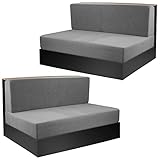 Tlswshsy Fundas de cojín de Comedor para Caravana, 2 Fundas de Respaldo y 2