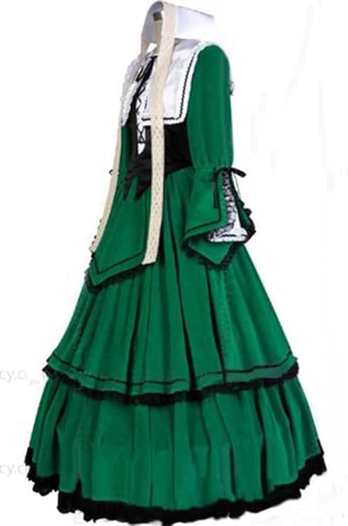 コスプレ衣装 ローゼンメイデン 翠星石「桜时❀製」コスチューム、コスプレ (女性L)