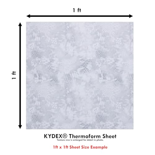 Image of KYDEX Thermoform Sheet - (P1 Texture) - (Infused Print) - (12in x 12in) - (Kryptek - Wraith - Micro) - (1 Sheet) - (for Holster Making & Hobby) - (USA Made)