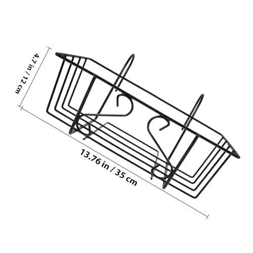 Soporte colgante de hierro macetas resistente sin romperse pack 2 negro 3