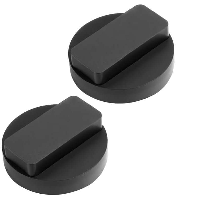 2 Piezas Bloque de Soporte de Goma para Gato Hidráulico, Compatible con BMW y Mini, Protección de Chasis, Antideslizante, Duradero, Negro
