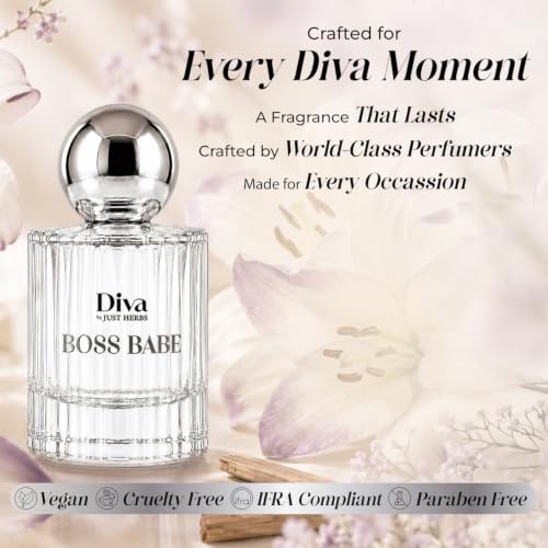 Image of Just Herbs Diva Boss Babe Eau De Parfum 30ml | Premium Women's Perfume