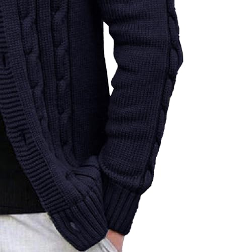 Men's Casual Cardigan Sweater Slim Fit Lightweight Thermal Knitted Sweaters Long Sleeve Knit Ribbed Cardigans4