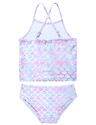 Jxstar Girls 2-Piece Bathing Suit Unicorn Swimsuits Swimwear Tankini for Kids2