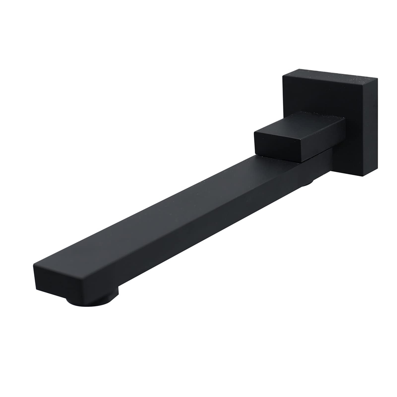 Robinet de bec de baignoire mural noir mat orientable pour douche et bain