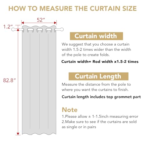 H.VERSAILTEX Blackout Curtains for Bedroom/Living Room Thermal Insulated Printed Curtain Drapes 84 Inches Long Energy Efficient Room Darkening Curtains Pair (2 Panels), Vintage Floral Brown & Blue