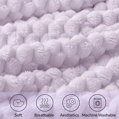 Image of BEDELITE Lavender Throw Blanket for Couch, Soft Cozy Gifts for Women, 50*60
