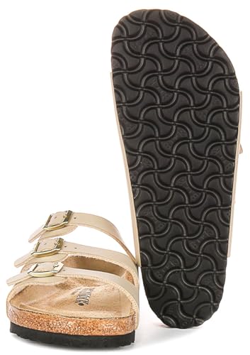 Image of Birkenstock Women's Florida 3-Strap Sandal (Sandcastle) | Walking Sandals