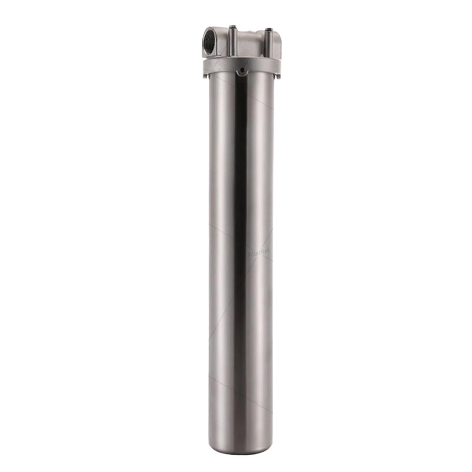 Filtro de agua for toda la casa de 20 pulgadas, prefiltro de acero inoxidable 304, flujo grande de 8000L/h, precisión de filtración 40, Bac doméstico(20thread dn15 withPP)