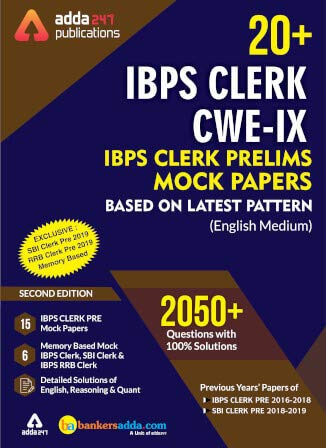IBPS Clerk 2021 Prelims Mocks Papers English Printed Edition (IBPS Clerk Special) by Adda247 Publications