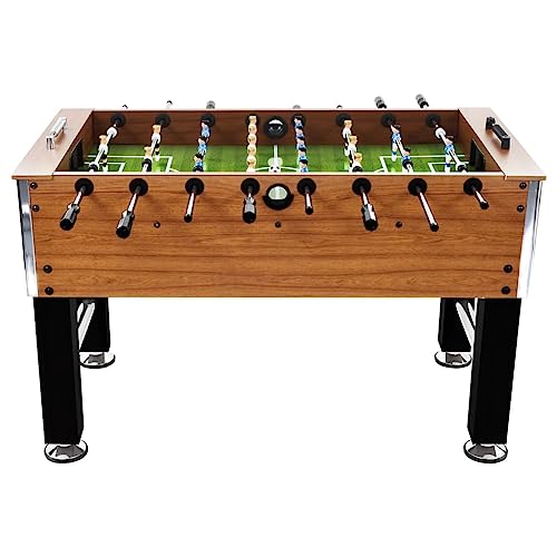 CBLDF Fußballtisch Stahl 60 kg 140x74,5x87,5 cm hellbraun und schwarz – Bild 3