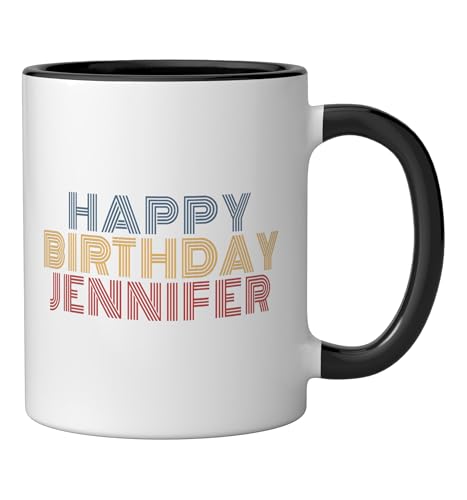Taza cerámica personalizada con nombre Jennifer 11 onzas miniatura 2
